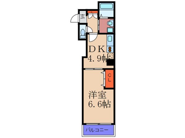 アパ－トメント玉川の物件間取画像